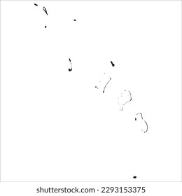 High detailed vector map. Tuvalu. New Map 2023.