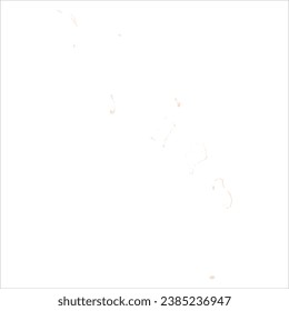 High detailed vector map. Tuvalu. Watercolor style. Apricot color.