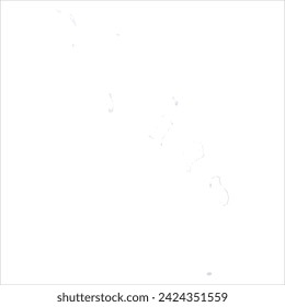 High detailed vector map. Tuvalu. Watercolor style. Periwinkle color. Pastel lilac color. Delicate purple.