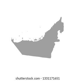 High detailed vector map - United Arab Emirates
