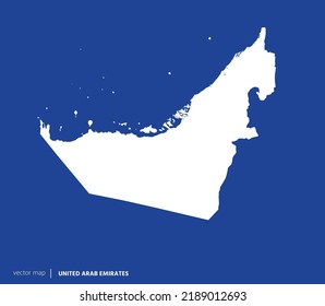 High Detailed Vector Map - United Arab Emirates