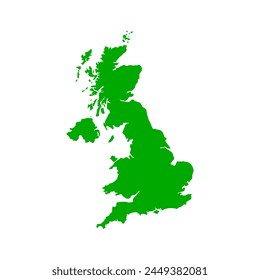 High detailed vector map - united kingdom. 