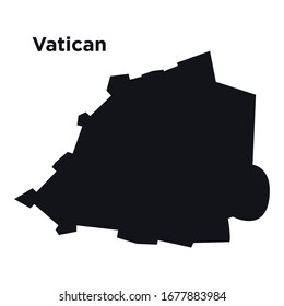 Vector Map Vatican City Stock Vector (Royalty Free) 429221263