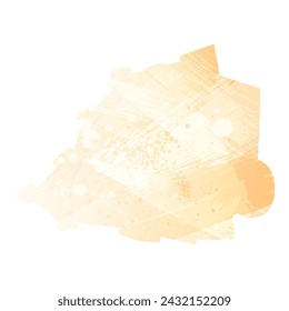 High detailed vector map. Vatican City. Watercolor style. Yellow color.