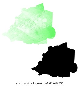 High detailed vector map. Vatican City.