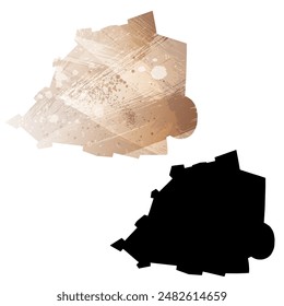 High detailed vector map. Vatican City.