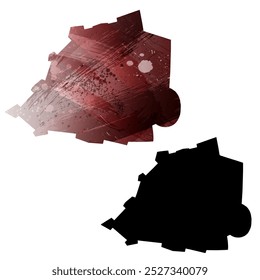 Alto mapa de Vector detallado. Ciudad del Vaticano.