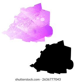 High detailed vector map. Vatican City.