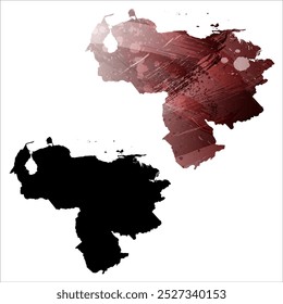 Mapa vetorial altamente detalhado. Venezuela