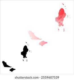 High detailed vector map. Wallis and Futuna.