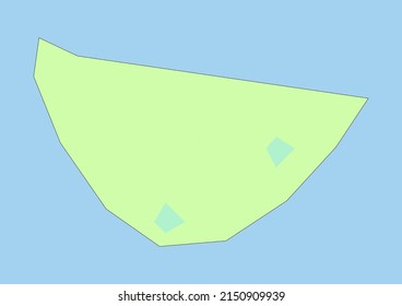 High detailed vector Saint-Barthélemy physical map, topographic map of Saint-Barthélemy on white with rivers, lakes and neighbouring countries. Vector map suitable for large prints and editing.