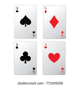 High Detailed vector Poker isolated on white background. editable vector illustration.