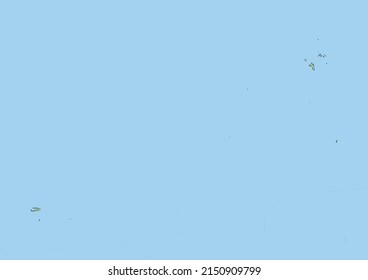 Mapa físico de los vectores más detallados de Seychelles, mapa topográfico de Seychelles sobre blanco con ríos, lagos y países vecinos. Mapa vectorial adecuado para grandes impresiones y edición.