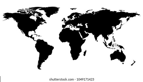 High Detailed world map