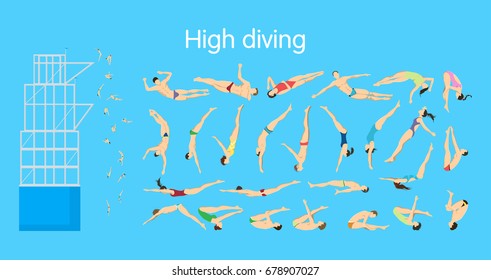 High diving set.