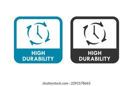 High durability design logo template illustration