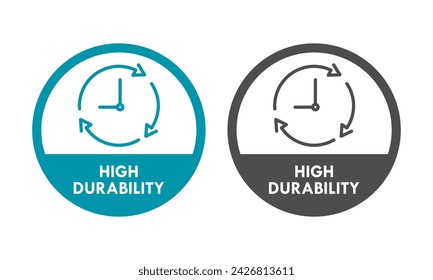 High durability design logo template illustration