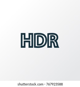 High dynamic range icon line symbol. Premium quality isolated hdr element in trendy style.