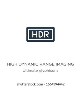 High dynamic range imaging icon vector. Trendy flat high dynamic range imaging icon from ultimate glyphicons collection isolated on white background. Vector illustration can be used for web and mobile