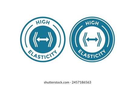 High elasticity badge logo design. For product label