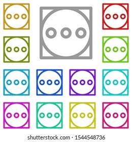 High, ellipse multi color icon. Simple thin line, outline vector of laundry icons for ui and ux, website or mobile application