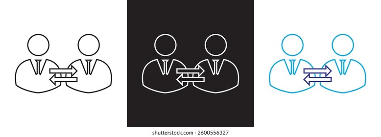 High employee turnover icon .  Vector illustration. isolated on white and black background. EPS 10