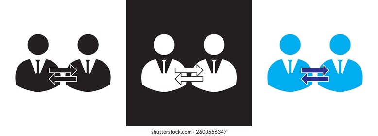 High employee turnover icon .  Vector illustration. isolated on white and black background. EPS 10