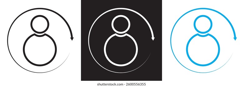 High employee turnover icon .  Vector illustration. isolated on white and black background. EPS 10