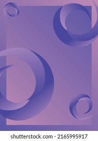 High-End-Original-Spiralform, violetter blauer Farbverlauf-Poster, Vektorhintergrund