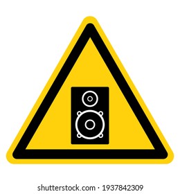 Signo de símbolo de altavoces de alta gama,Ilustración de vectores, Aislar en etiqueta de fondo blanco. EPS10