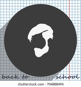 High fade side swept fringe hair style for men icon.