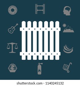 high fence vector illustration