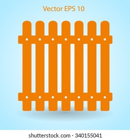 high fence vector illustration