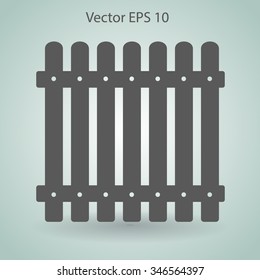 high fence vector illustration