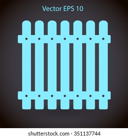 high fence vector illustration
