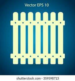 high fence vector illustration