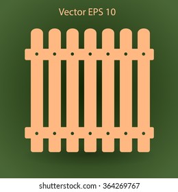 high fence vector illustration