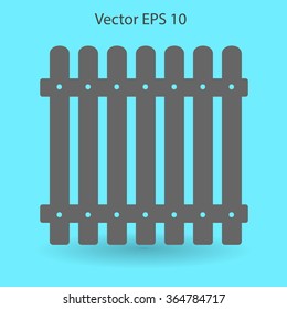 high fence vector illustration