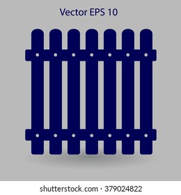 high fence vector illustration