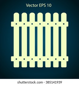 high fence vector illustration