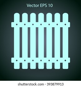 high fence vector illustration