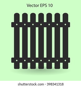 high fence vector illustration