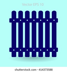 high fence vector illustration