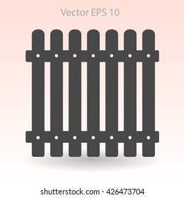 high fence vector illustration