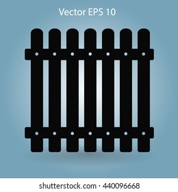 high fence vector illustration
