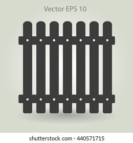 high fence vector illustration