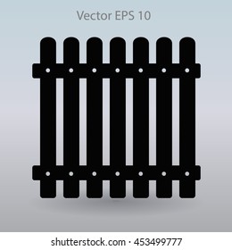high fence vector illustration