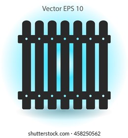 high fence vector illustration