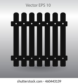 high fence vector illustration