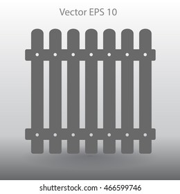 high fence vector illustration